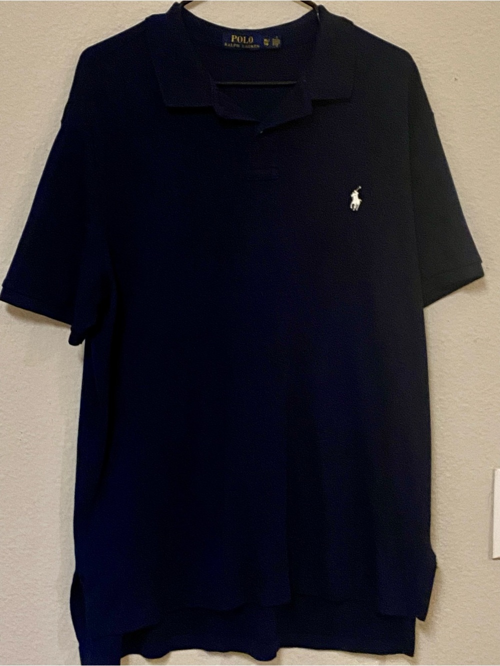 Polo by Ralph Lauren Men's Navy Classic Pique Polo Shirt - Size XL